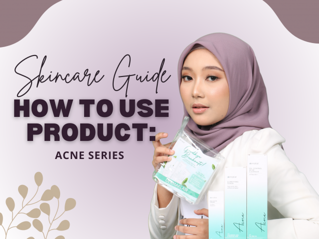 skincare guide acne model