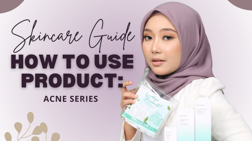 skincare guide acne model